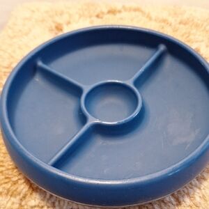 Oxo Navy Blue Silicone Baby Plate Safe Tray